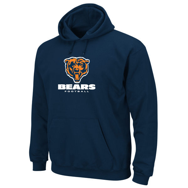 Chicago Bears Critical Victory Pullover Hoodie - Navy Blue 