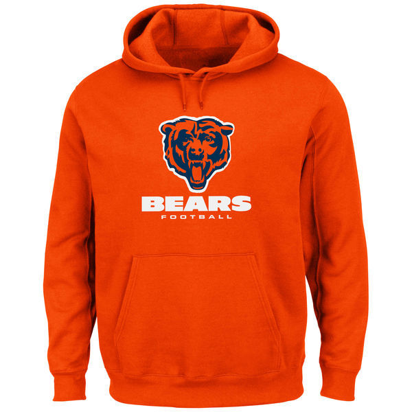 Chicago Bears Critical Victory Pullover Hoodie - Orange 