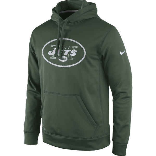 New York Jets Nike Practice Performance Pullover Hoodie - Green 
