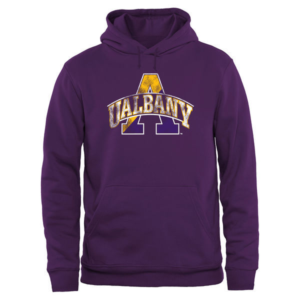 Albany Great Danes Big & Tall Classic Primary Pullover Hoodie - Purple 