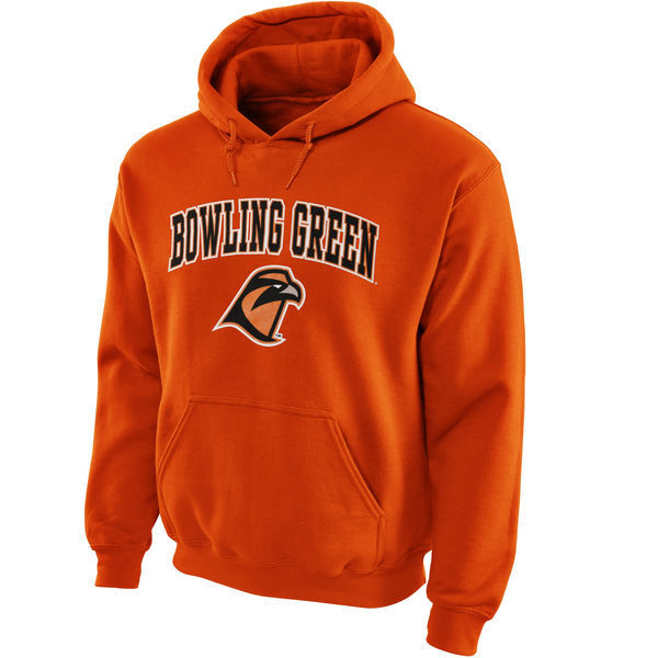 Bowling Green St. Falcons Midsize Arch Pullover Hoodie - Orange 