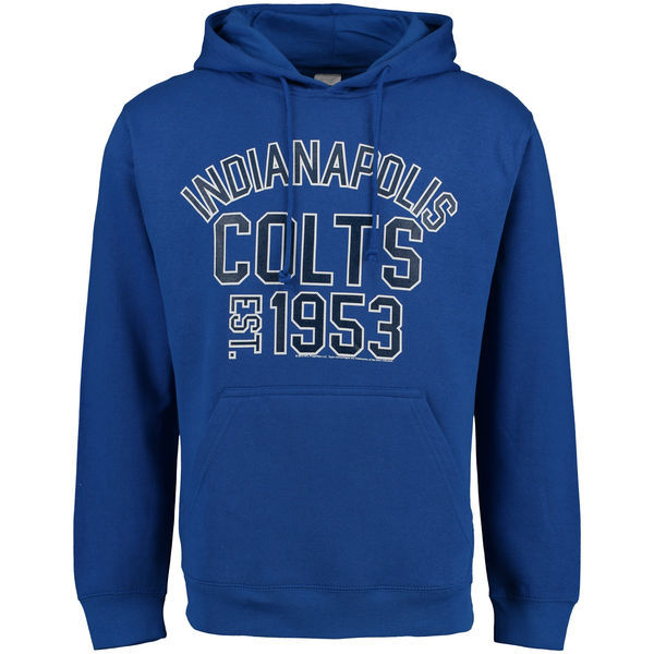 Indianapolis Colts End Around Pullover Hoodie - Royal 