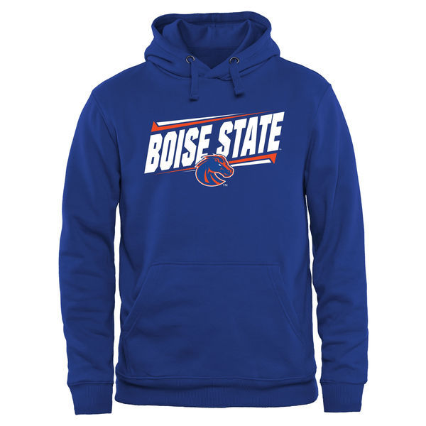 Boise State Broncos Double Bar Pullover Hoodie - Royal 