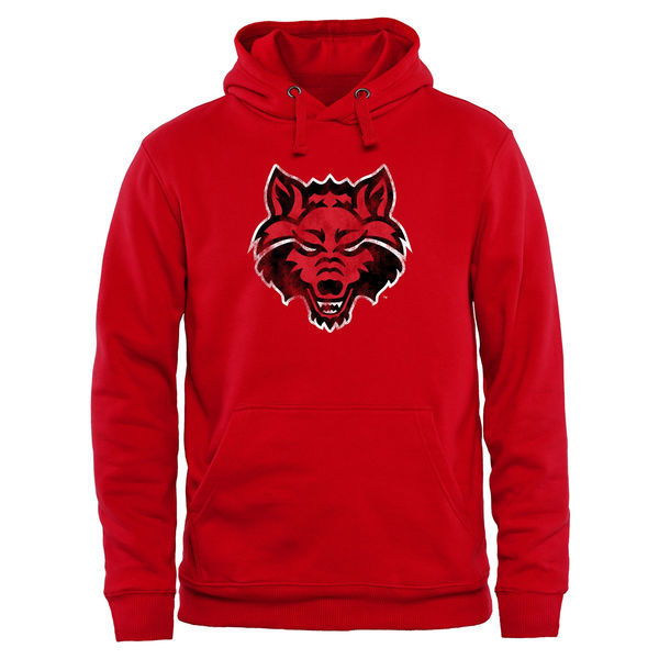 Arkansas State Red Wolves Classic Primary Pullover Hoodie - Scarlet 