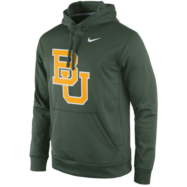 Baylor Bears Nike Practice Performance Hoodie - Green 