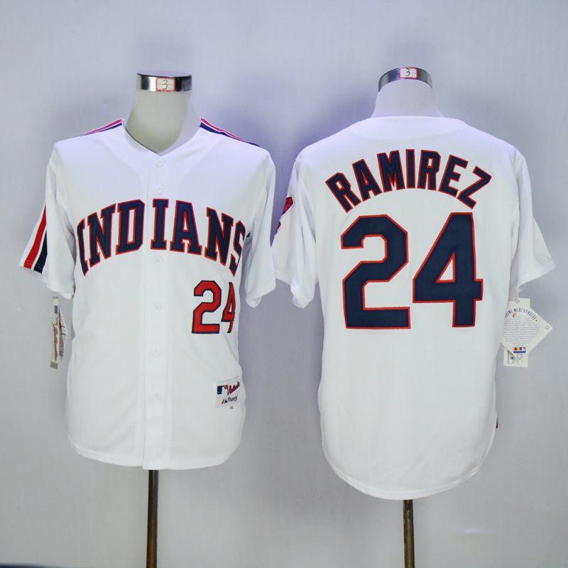 MLB Cleveland indians #24 Ramirez Road 1993 Jersey