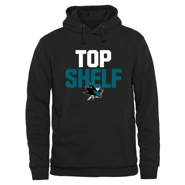 San Jose Sharks Top Shelf Pullover Hoodie - Black 