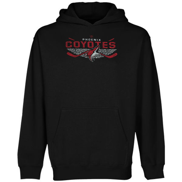Old Time Hockey Phoenix Coyotes Osaka Pullover Hoodie - Black 