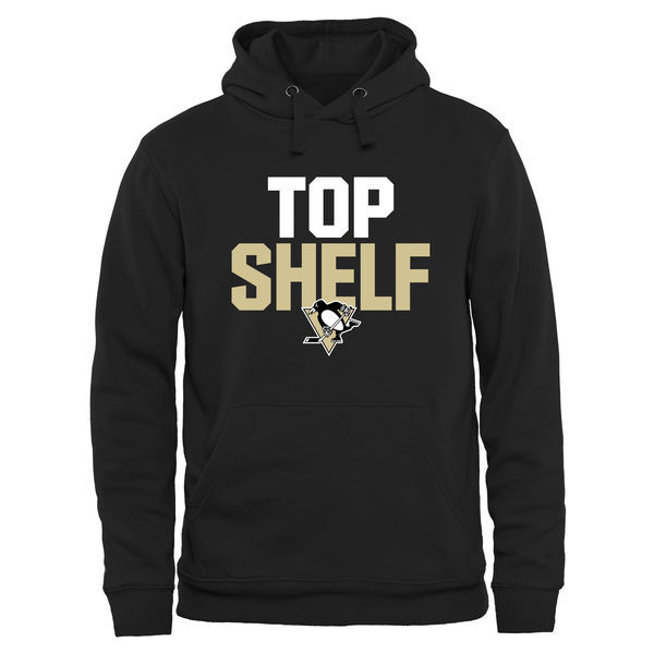 Pittsburgh Penguins Top Shelf Pullover Hoodie - Black 