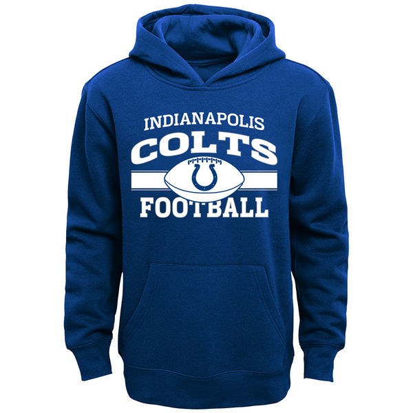 Indianapolis Colts Long Pass Pullover Hoodie  Royal Blue 