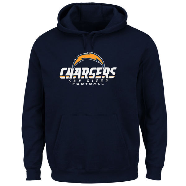 San Diego Chargers Critical Victory Pullover Hoodie - Navy Blue 
