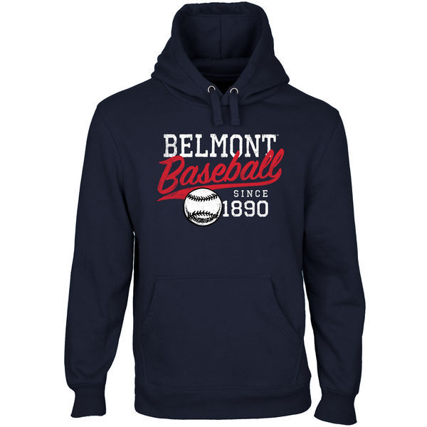 Belmont Bruins Ballpark Pullover Hoodie - Navy Blue 