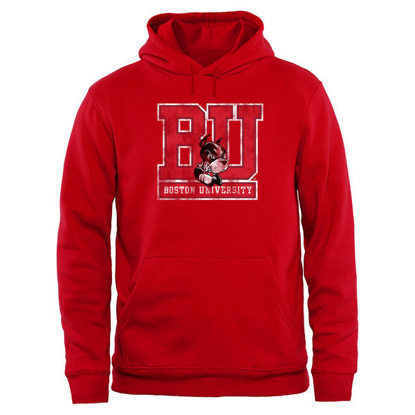 Boston University Big & Tall Classic Primary Pullover Hoodie - Red 