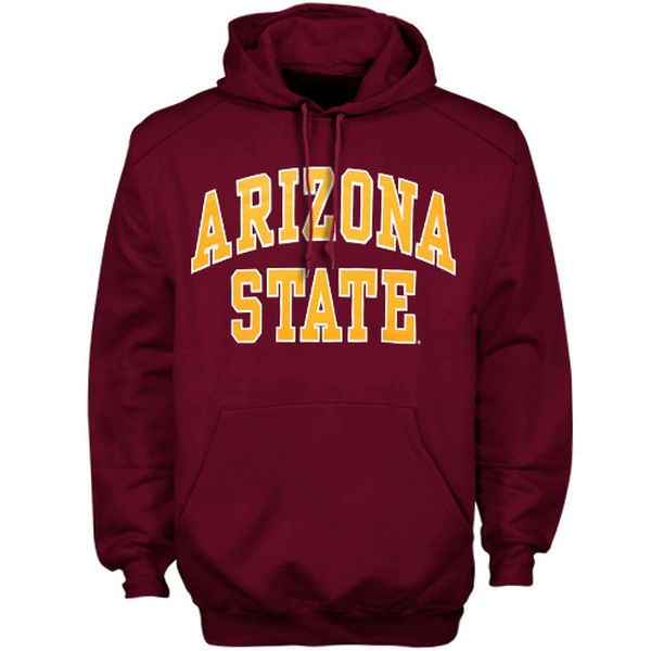 Arizona State Sun Devils Bold Arch Hoodie  Maroon 