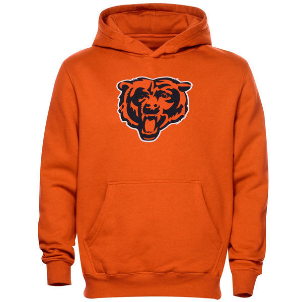 Chicago Bears Toddler Team Logo Fleece Pullover Hoodie - Orange 