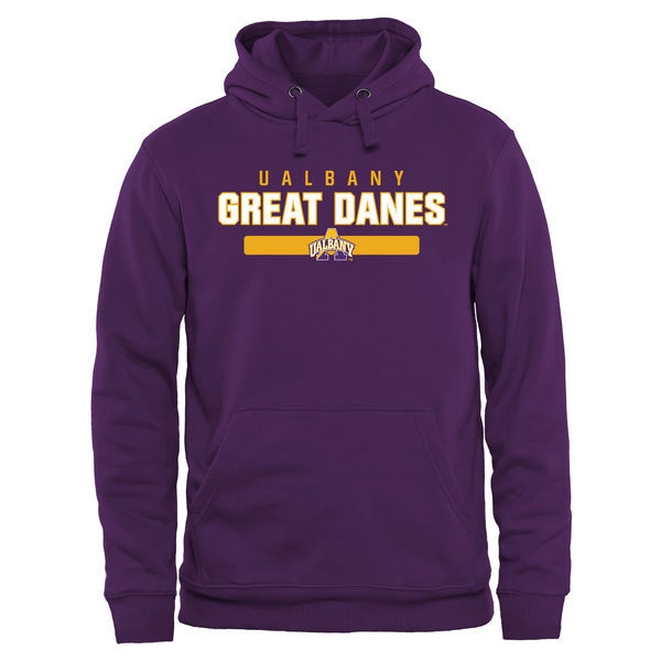 Albany Great Danes Team Strong Pullover Hoodie - Purple 