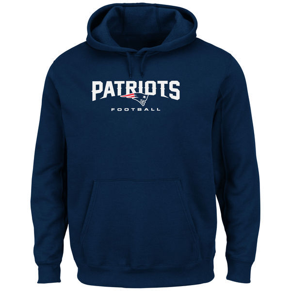 New England Patriots Critical Victory Pullover Hoodie - Navy Blue 