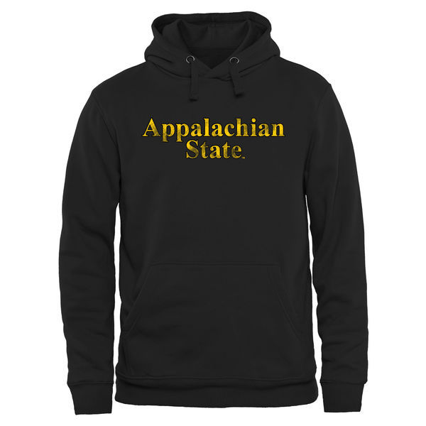 Appalachian State Mountaineers Classic Wordmark Pullover Hoodie - Black 