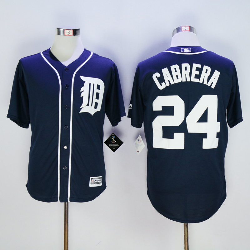 MLB Detroit Tigers #24 Cabrera D.Blue New 2015 Jersey
