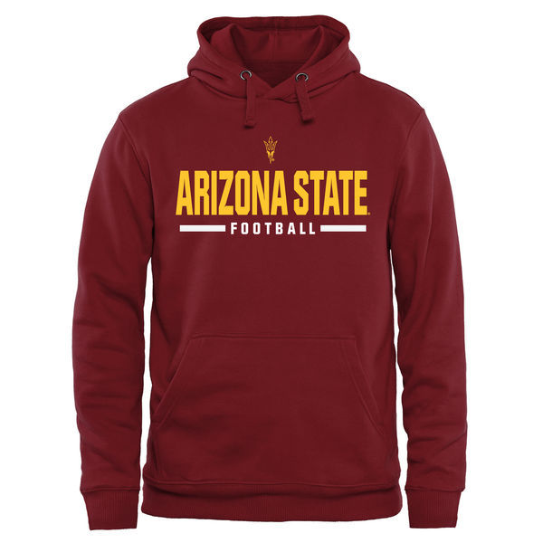 Arizona State Sun Devils Custom Sport Pullover Hoodie - Maroon 