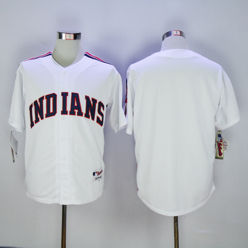 MLB Cleveland Indians Blank White 1993 Jersey