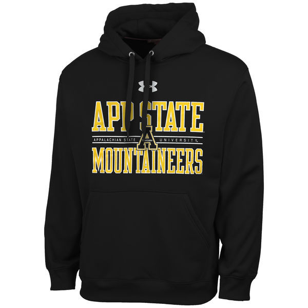 Appalachian State Mountaineers Under Armour Performance Hoodie  Black 