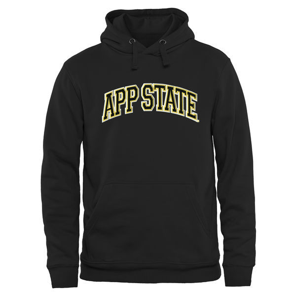 Appalachian State Mountaineers Arch Name Pullover Hoodie - Black - 