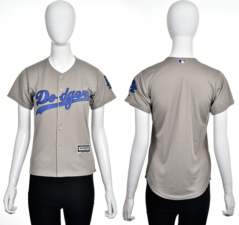 Women Los Angeles Dodgers Blank Grey Jersey