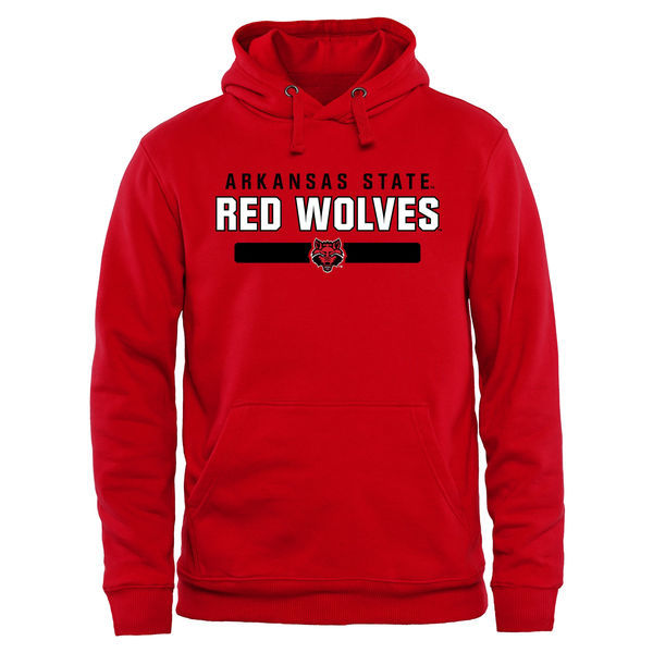 Arkansas State Red Wolves Team Strong Pullover Hoodie - Scarlet 