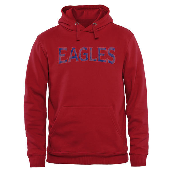 American Eagles Classic Wordmark Pullover Hoodie - Red 