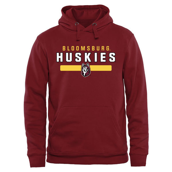 Bloomsburg Huskies Team Strong Pullover Hoodie - Garnet 