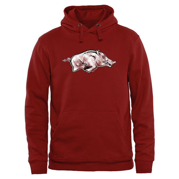 Arkansas Razorbacks Classic Primary Pullover Hoodie - Crimson 