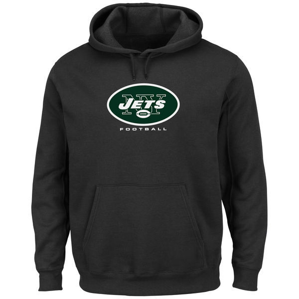 New York Jets Critical Victory Pullover Hoodie - Black 