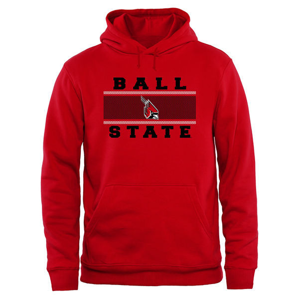 Ball State Cardinals Big & Tall Micro Mesh Sweatshirt - Red 