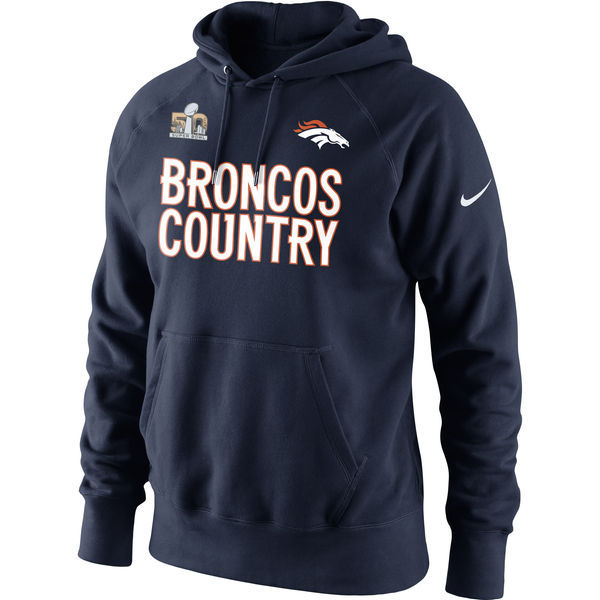 Denver Broncos Nike 2015 AFC Conference Champions Broncos Country Hoodie - Navy 