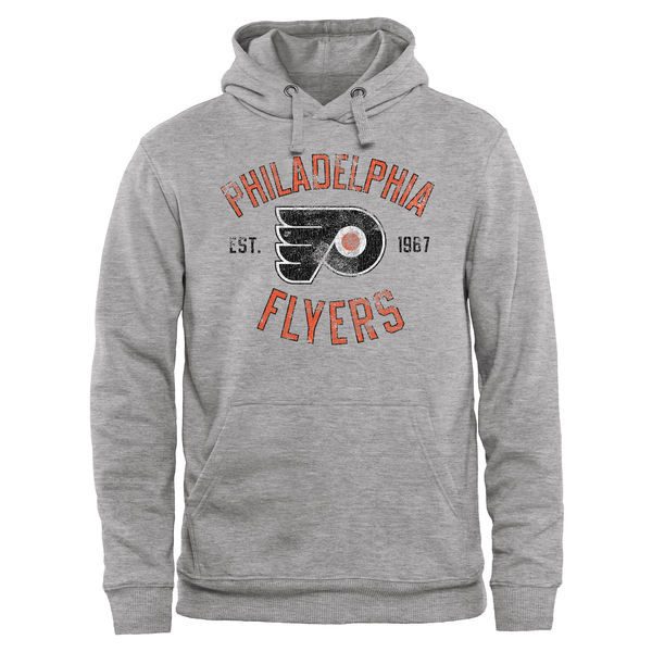 Philadelphia Flyers Heritage Pullover Hoodie - Ash 