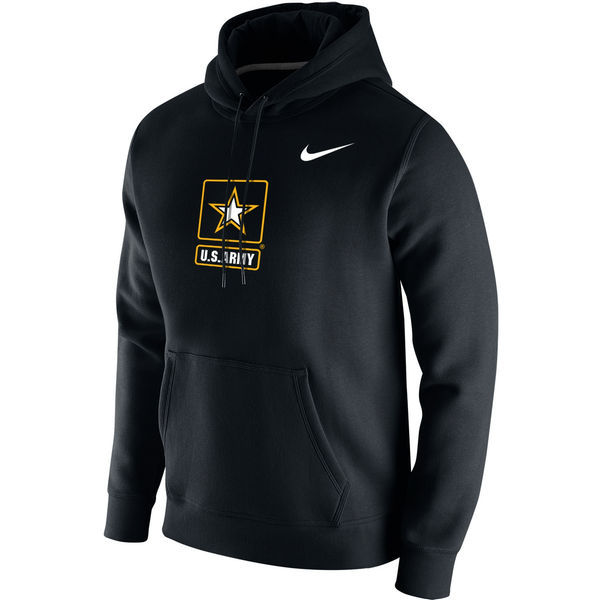 Army Black Knights Nike Big Logo Fleece Hoodie - Black 
