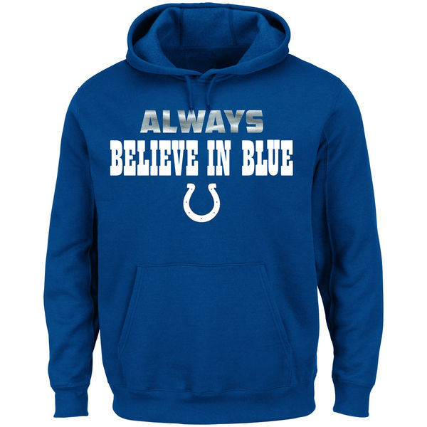 Indianapolis Colts Majestic Always Pullover Hoodie  Royal Blue 