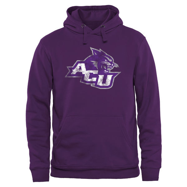 Abilene Christian University Wildcats Classic Primary Pullover Hoodie - Purple 