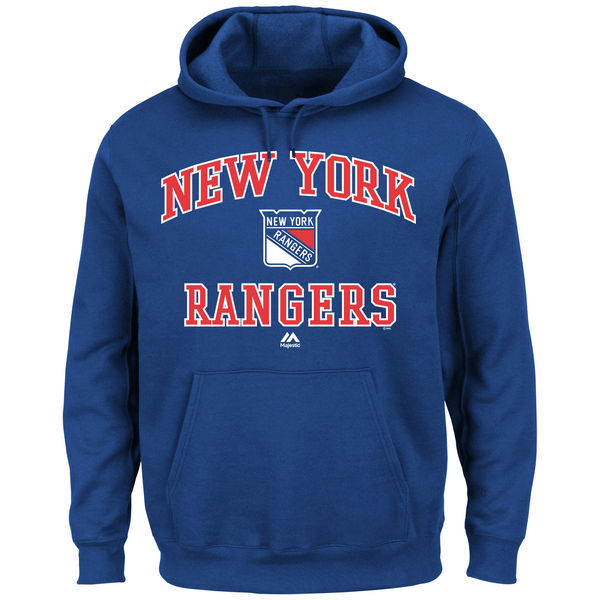 New York Rangers Majestic Heart & Soul Hoodie - Royal Blue 