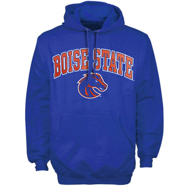 Boise State Broncos Arch Over Logo Hoodie  Royal 