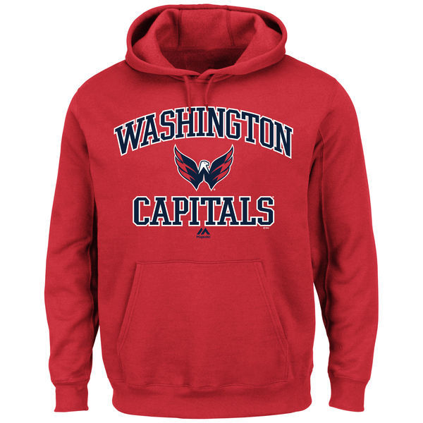Washington Capitals Majestic Heart & Soul Hoodie - Red 
