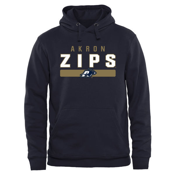 Akron Zips Team Strong Pullover Hoodie - Navy Blue 