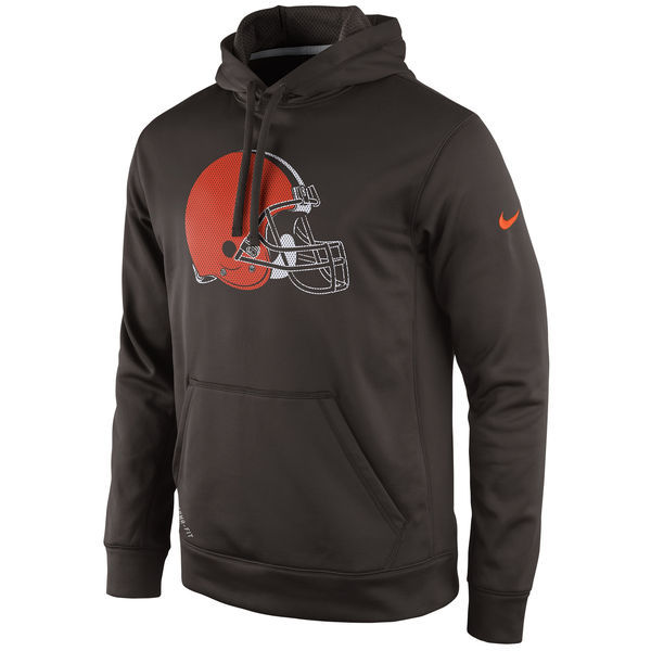 Cleveland Browns Nike Practice Performance Pullover Hoodie - Brown 
