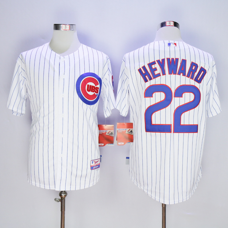 MLB Chicago Cubs #22 Heyward White New Jersey