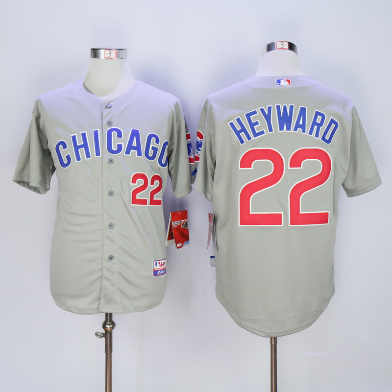 MLB Chicago Cubs #22 Heyward Grey Color New Jersey