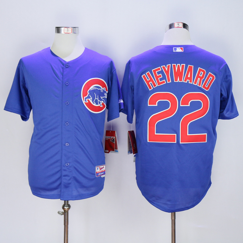 MLB Chicago Cubs #22 Heyward Blue New Jersey