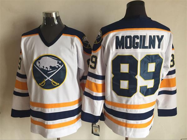 NHL Buffalo Sabres #89 Mogilny White Jersey