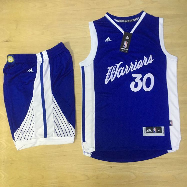 NBA Golden State Warriors #30 Curry Blue Jersey Suit
