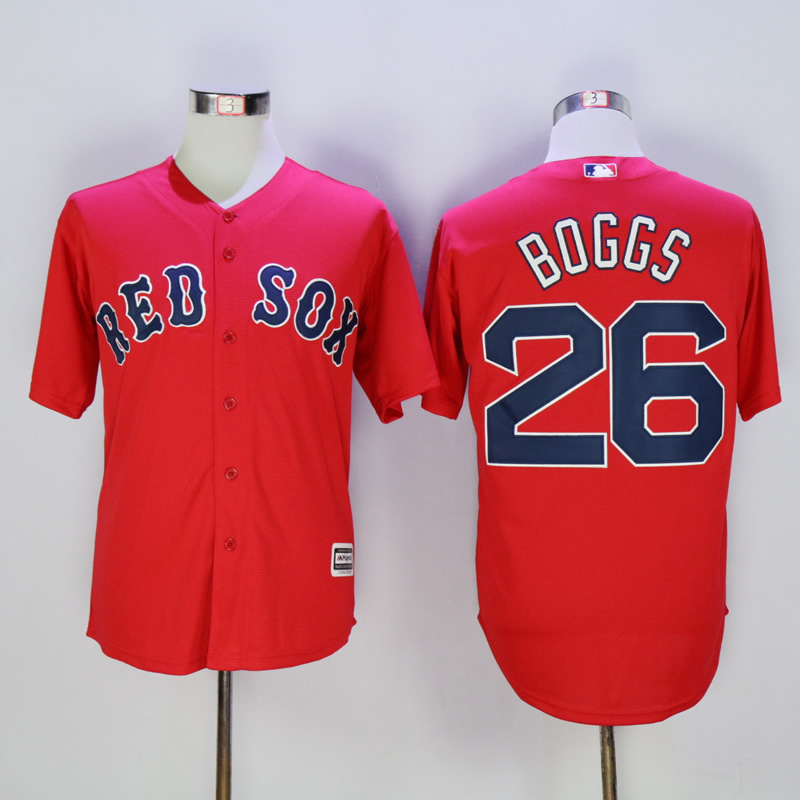 MLB Boston Red Sox #26 Boggs Red New Jersey